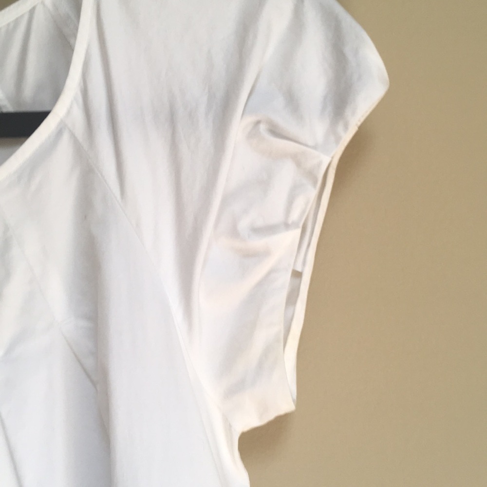 Vintage DKNY White cotton Trapeze Top Size 4 - Picture 3 of 5